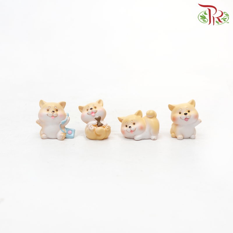 Gardening Miniature - Shiba Inu《柴犬》(4 Units)-Pudu Ria Florist-prflorist.com.my