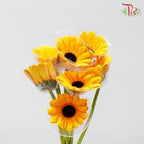 Gerbera - Golden Yellow (9-10 Stems)-Malaysia-prflorist.com.my