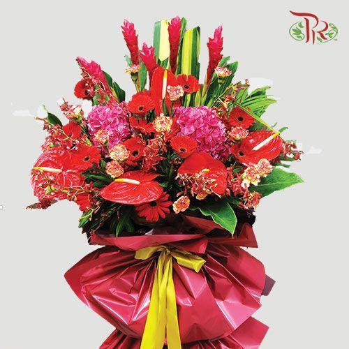 Grand Opening Flower Stand - Good Fortune # 4-Pudu Ria Florist-prflorist.com.my
