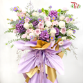 Grand Opening Flower Stand - Purple Prosperous-Purple-Pudu Ria Florist-prflorist.com.my