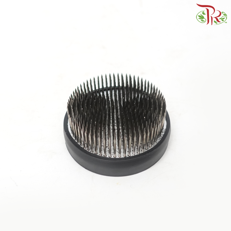 (Ikebana Kenzan Flower Frog) Jian Shan Pill Three Needle Yellow (31000025) (Diameter: 8cm) (Per Unit)-Pudu Ria Florist-prflorist.com.my