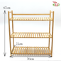 Indoor Shelf- 3 Layers Wooden Shelf (40cm / 70cm)-70cm Length-Pudu Ria Florist-prflorist.com.my