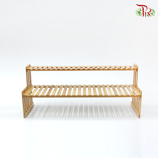 Indoor Shelf- Wooden Shelf (50cm / 70cm)-Pudu Ria Florist-prflorist.com.my