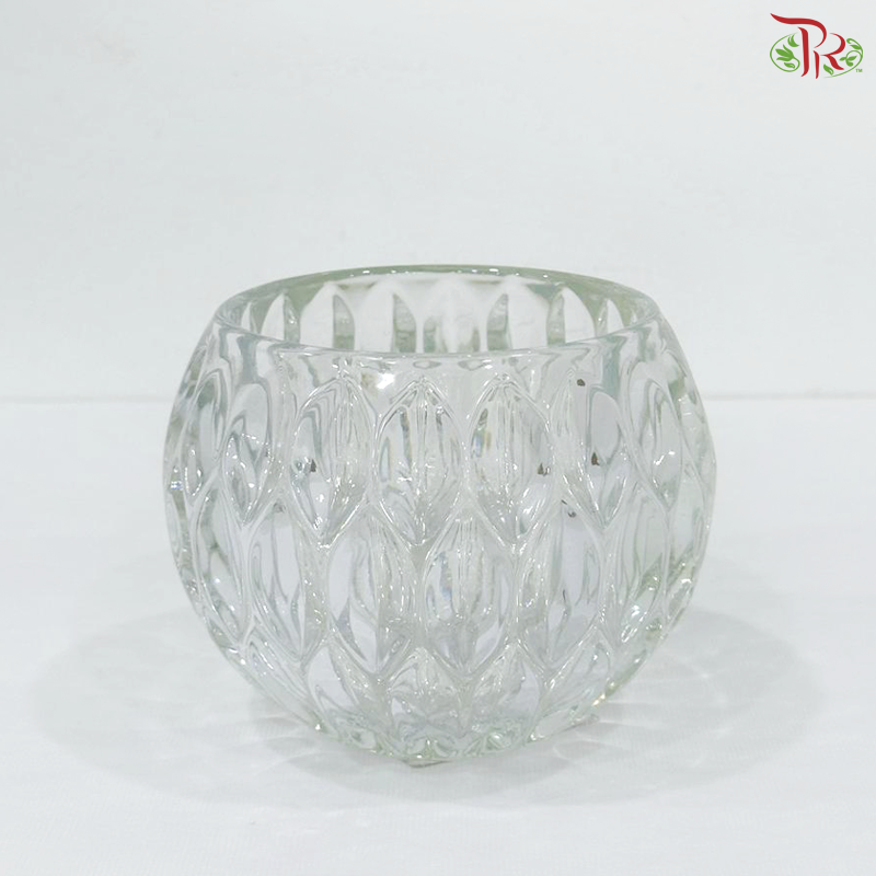 JX12 - Teardrop Design Crystal Ball Vase