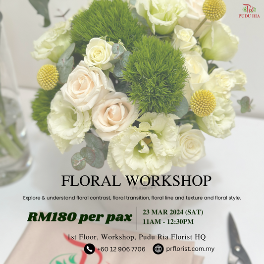 Mar 2024- Weekend Hobby Workshop- Flower Box-Pudu Ria Florist-prflorist.com.my