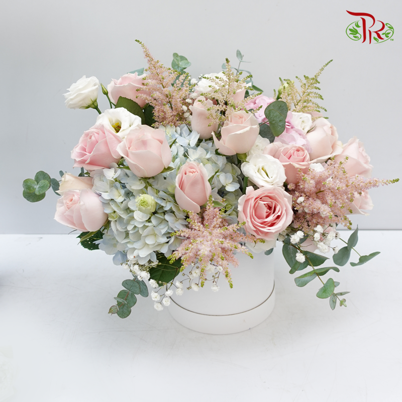 Pastel Colour Mixed Flowers Arrangement-Pudu Ria Florist-prflorist.com.my