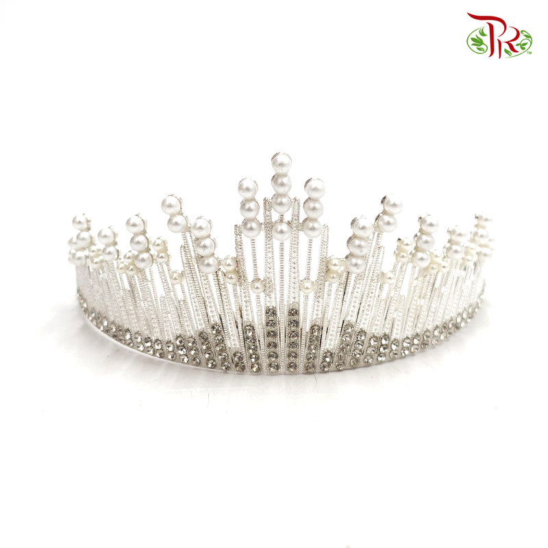 Pearl Crown - White FBA030#1-White-Pudu Ria Florist-prflorist.com.my