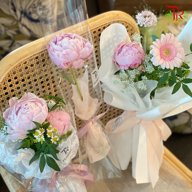 Pink Peony Bouquet (3 Options)-Pudu Ria Florist-prflorist.com.my
