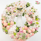 Premium Condolence Stand In Soft Pink Tone-Pudu Ria Florist-prflorist.com.my