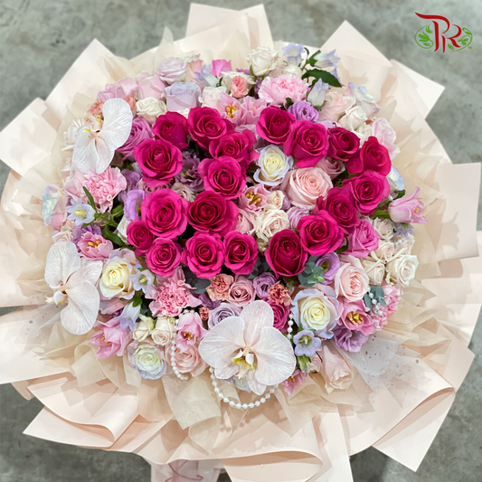 Premium- ONLY YOU - Customized numbering bouquet (XL size)-Pudu Ria Florist-prflorist.com.my