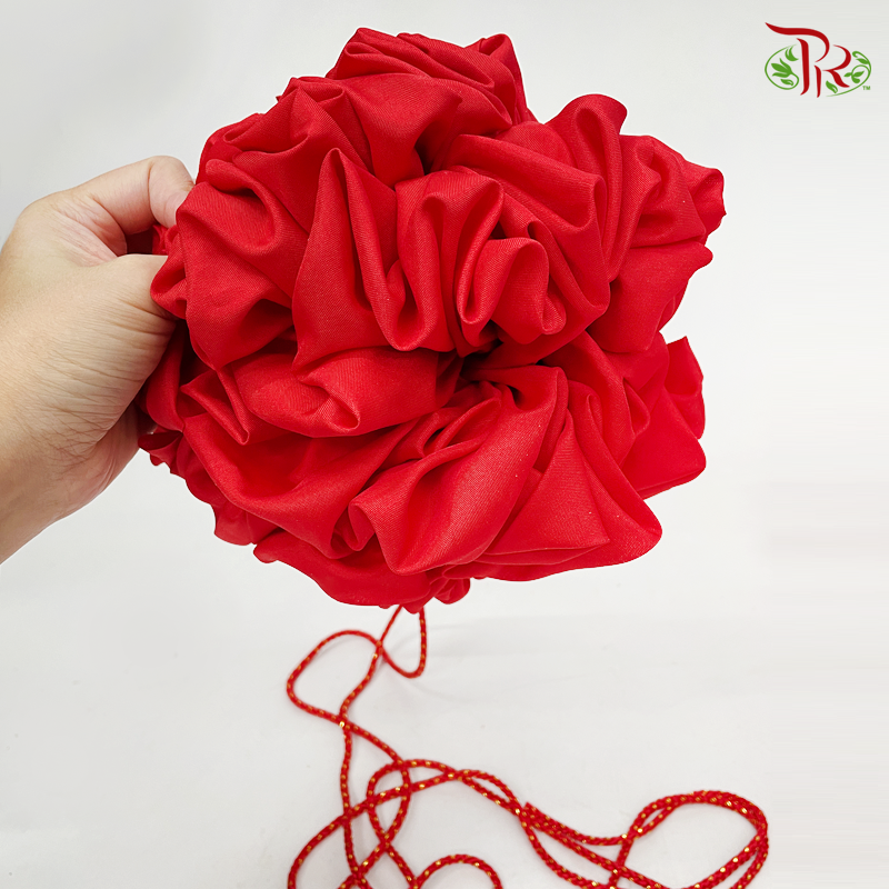 Red Ball (Cloth Material) (8"/ 10"/ 12")-Pudu Ria Florist-prflorist.com.my