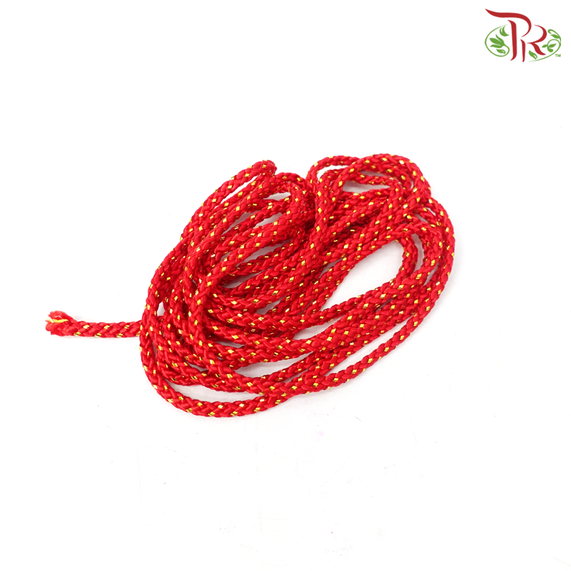 Rope Chinese - Red (2 Meter) (Loose)-Red-Pudu Ria Florist-prflorist.com.my