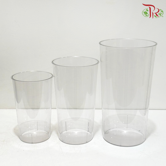 Transparent Round Container (With Size Options)