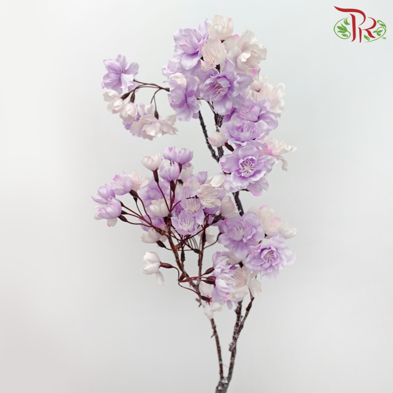 Sakura Spray Artificial - Lavender (2 Stems)-Pudu Ria Florist-prflorist.com.my