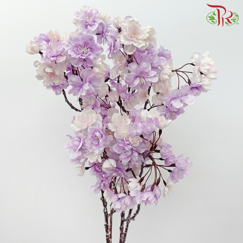 Sakura Spray Artificial - Lavender (2 Stems)-Pudu Ria Florist-prflorist.com.my