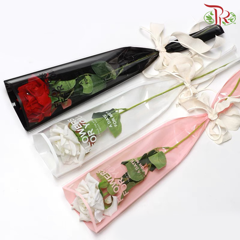 SFSW50 - Single Flower Stalk Wrapper With Wording (50 Sheets Per Pack)-Pudu Ria Florist-prflorist.com.my