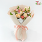 Signature Weekly Flower Bunch - Darling Buds (Eustoma, Rose, Chrysanthemum & Carnation Spray)(Big Size)-With Wrapping-China-prflorist.com.my