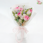 Signature Weekly Flower Bunch - Lavender Dream (Rose, Matthiola, Carnation Spray & Trachymene) (Big Size)-With Wrapping-China-prflorist.com.my