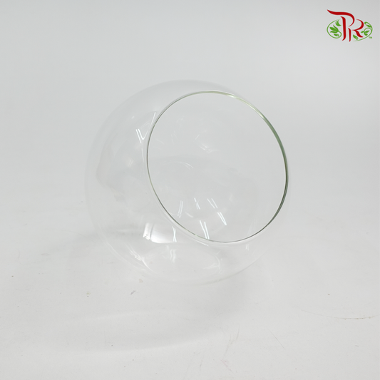 Slant Cut Round Terrarrium Glass (D13.5) (TB0000134)-Pudu Ria Florist-prflorist.com.my