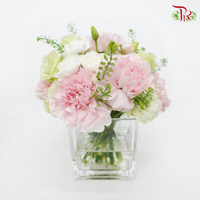 Small Floral Vase Arrangement In Soft Tone-Single Vase Arrangement-Pudu Ria Florist-prflorist.com.my