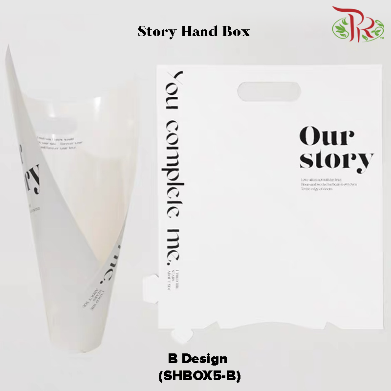 Story Hand Box (5 Pieces Per Pack) - SHBOX5-B Design-Pudu Ria Florist-prflorist.com.my