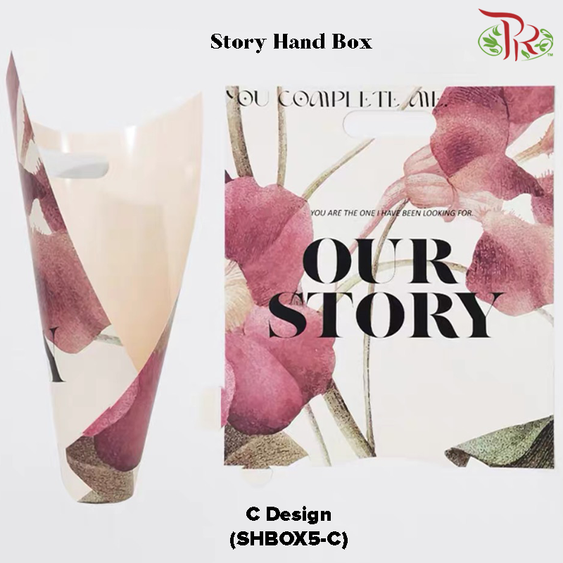 Story Hand Box (5 Pieces Per Pack) - SHBOX5-C Design-Pudu Ria Florist-prflorist.com.my