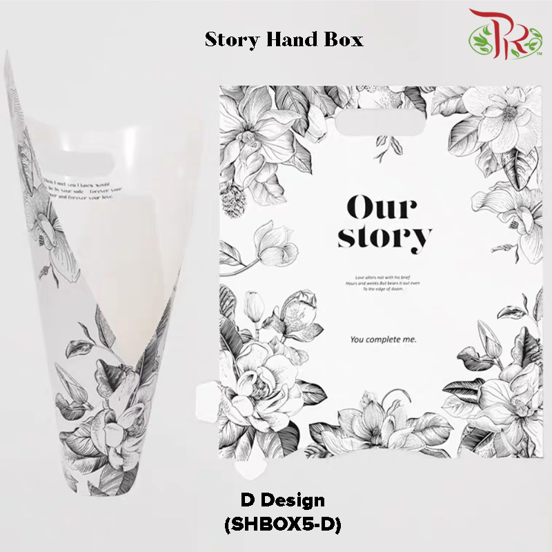 Story Hand Box (5 Pieces Per Pack) - SHBOX5-D Design-Pudu Ria Florist-prflorist.com.my