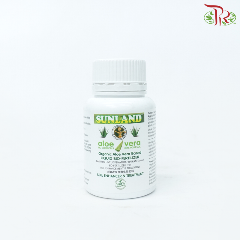 Sunland Organic Aloe Vera Based Liquid Bio Fertiliser (150ML) (White Cap)-Pudu Ria Florist-prflorist.com.my