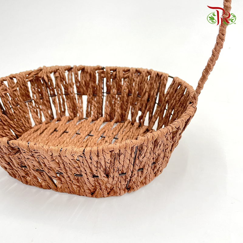 TP0062 Floral Basket (Brown)-Pudu Ria Florist-prflorist.com.my