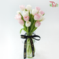 Tulip Vase Arrangement (With Color Options)-Blush Elegance-Pudu Ria Florist-prflorist.com.my