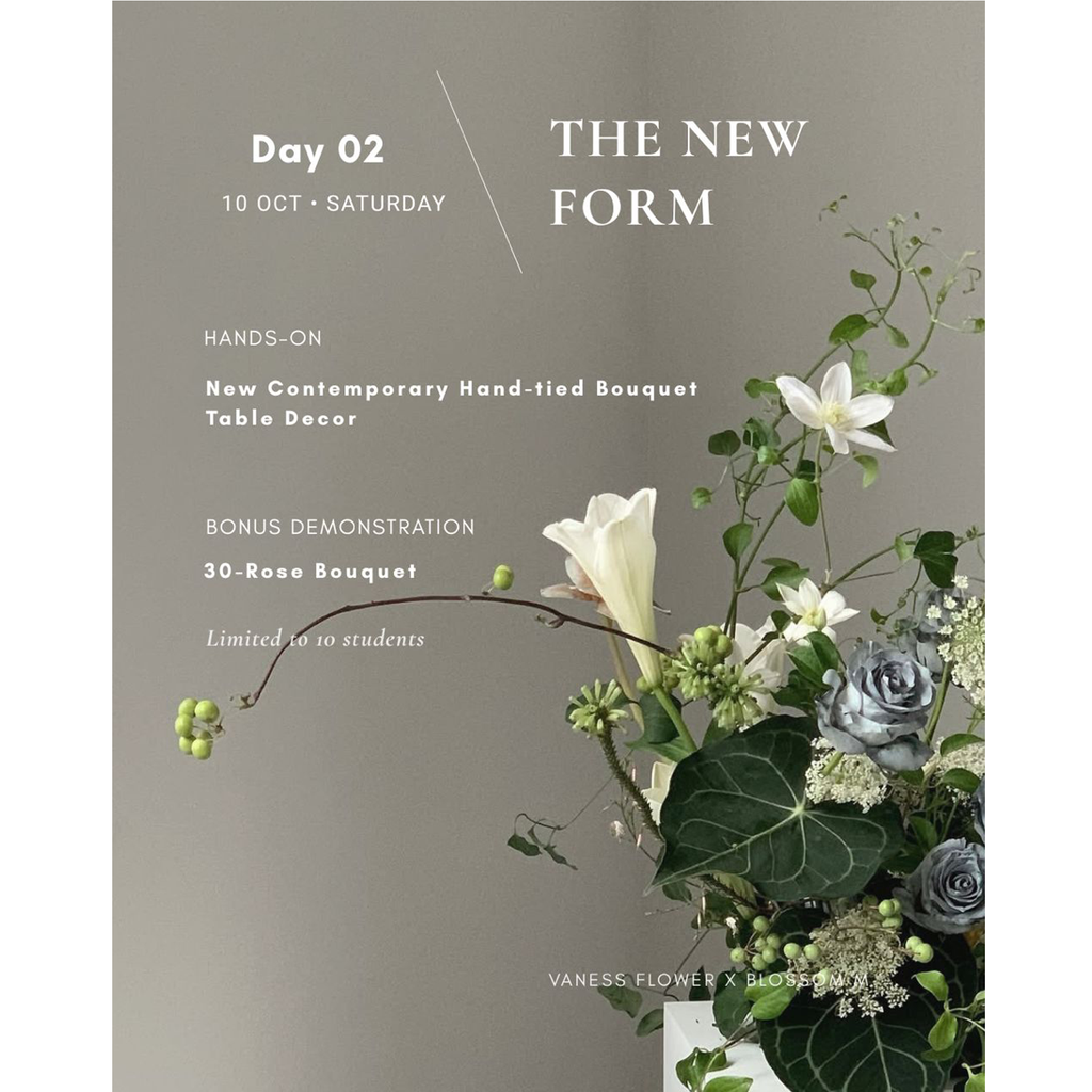 October 2026【Vaness Flower- Small Group Intensive *Hosted by Blossom M 】2 Days Workshop