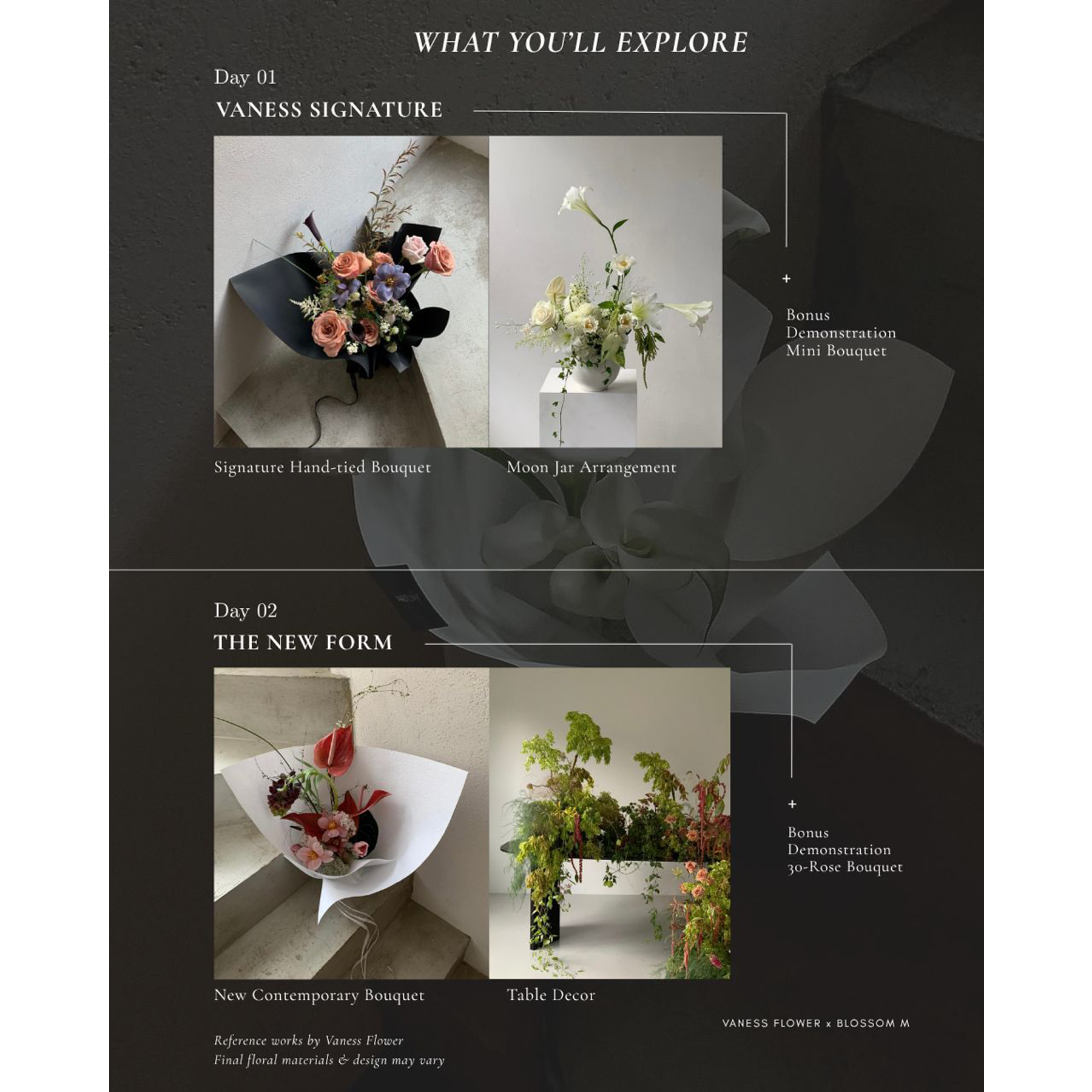October 2026【Vaness Flower- Small Group Intensive *Hosted by Blossom M 】2 Days Workshop