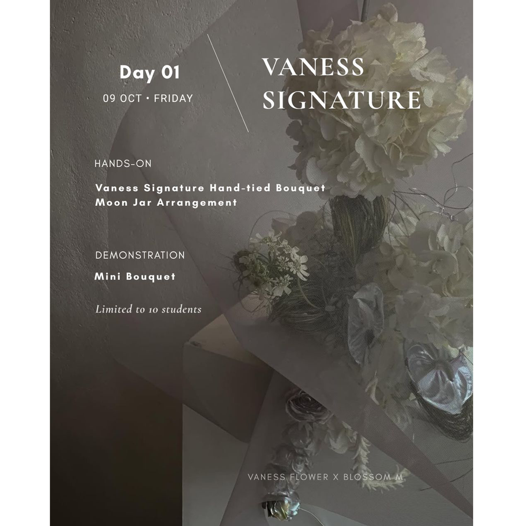 October 2026【Vaness Flower- Small Group Intensive *Hosted by Blossom M 】2 Days Workshop