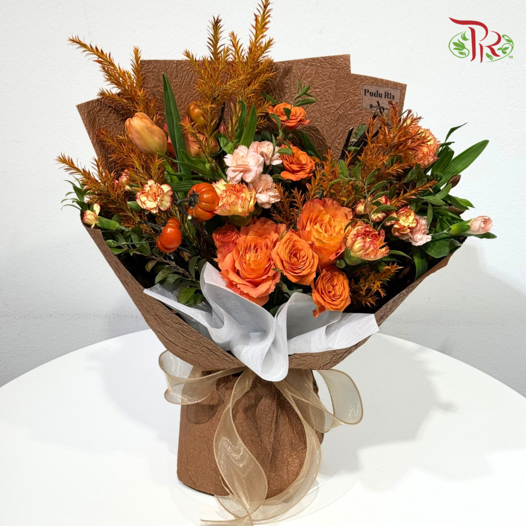 Signature Weekly Flower Bunch - Maple Blossom Pumpkin (Medium Bunch)