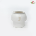 ZF-289 White Pot (ZF289W)-White-Pudu Ria Florist-prflorist.com.my