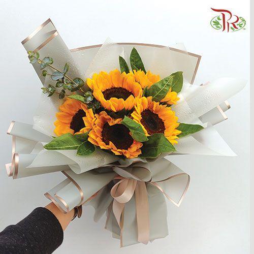 Designer Series 26 - Sunflower Bouquet (5 Stems) (S size) - Pudu Ria Florist