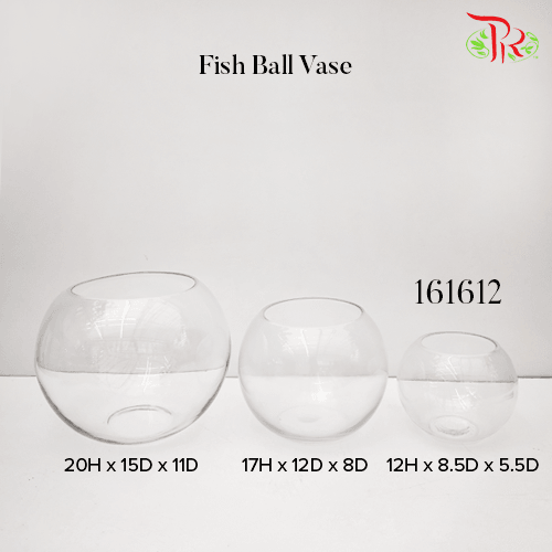 Fish Ball Vase - (161612) - Pudu Ria Florist