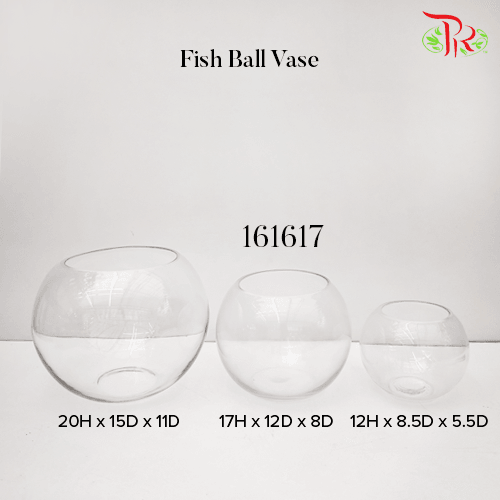 Fish Ball Vase - (161617) - Pudu Ria Florist