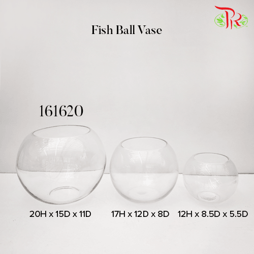 Fish Ball Vase - (161620) - Pudu Ria Florist