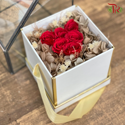 Memorable Love- Square Shape Preserved Flower Box - Pudu Ria Florist