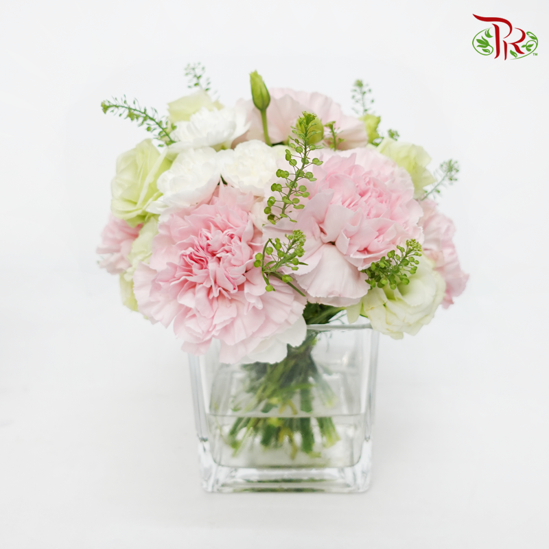 Small Floral Vase Arrangement In Soft Tone - Pudu Ria Florist