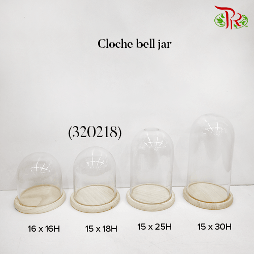 Cloche Bell Jar (320218) - H18 x D15cm - Pudu Ria Florist