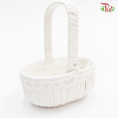 White Basket 46-030 - Pudu Ria Florist