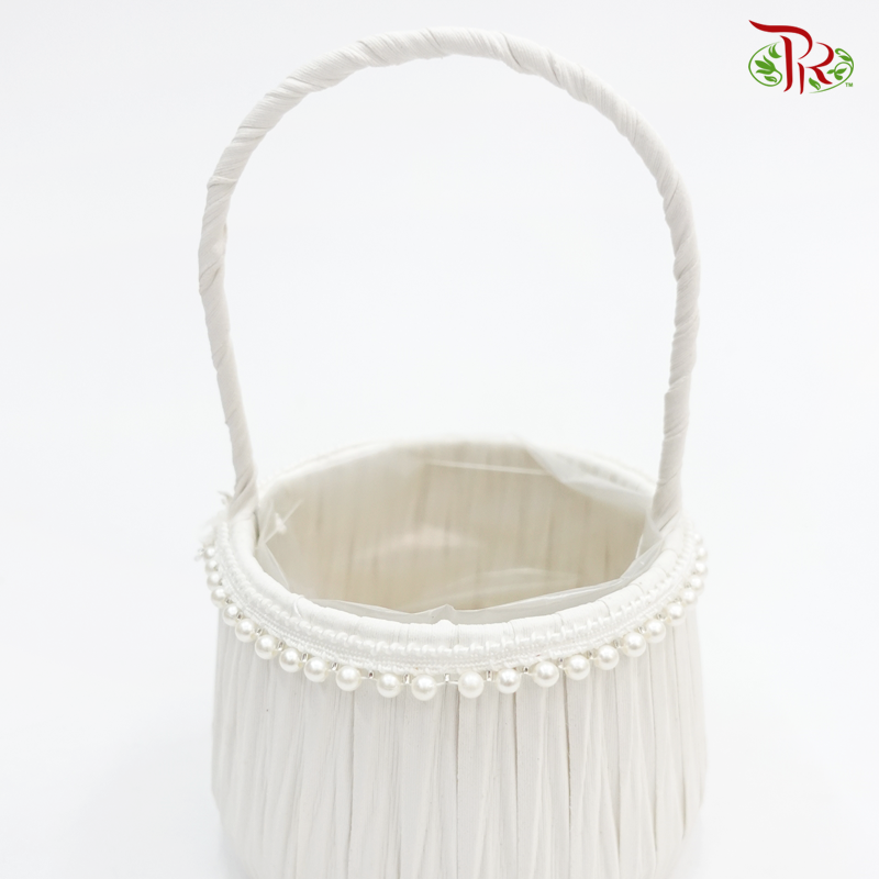 White Basket 46-038 - Pudu Ria Florist