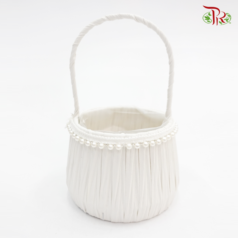 White Basket 46-038 - Pudu Ria Florist