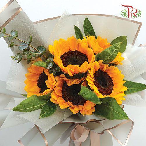 Designer Series 26 - Sunflower Bouquet (5 Stems) (S size) - Pudu Ria Florist