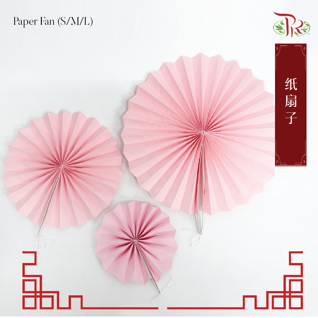 Paper Fan Handcraft (3 sizes in 1 pack) 6 pieces - Pudu Ria Florist