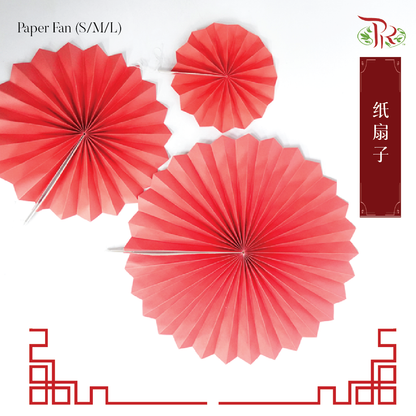Paper Fan Handcraft (3 sizes in 1 pack) 6 pieces - Pudu Ria Florist
