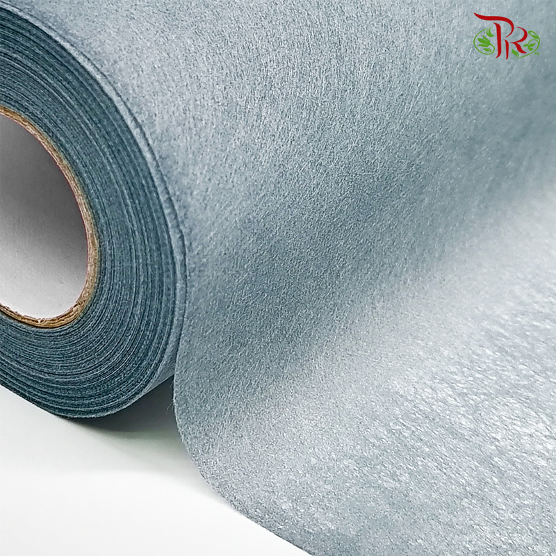 Wrapping K2 Tissue Woven - Grey Blue FNT044#2 - Pudu Ria Florist