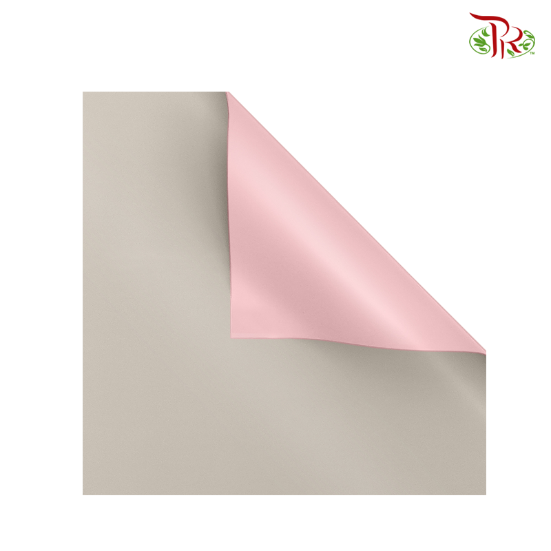 Wrapping Paper (2tones) - Light Pink & Milk Tea FPL039#7 - Pudu Ria Florist